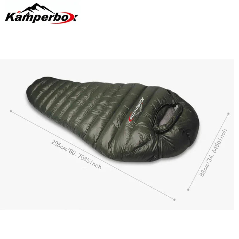 Kamperbox Outdoor Down Sleeping Bag Winter Warm And Waterproof Outdoor Sleeping Bag Camping Tourism Down Sleeping Bag - THE MILE MAKER DRIVER SHOP