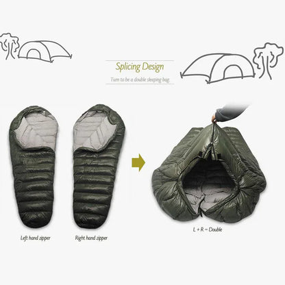 Kamperbox Outdoor Down Sleeping Bag Winter Warm And Waterproof Outdoor Sleeping Bag Camping Tourism Down Sleeping Bag - THE MILE MAKER DRIVER SHOP