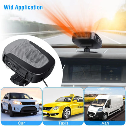 12V 150W Portable Car Auto Heater Heating Fan 2 In 1 Defroster Demister Windshield Heater Automotive Cooling Fan - THE MILE MAKER DRIVER SHOP