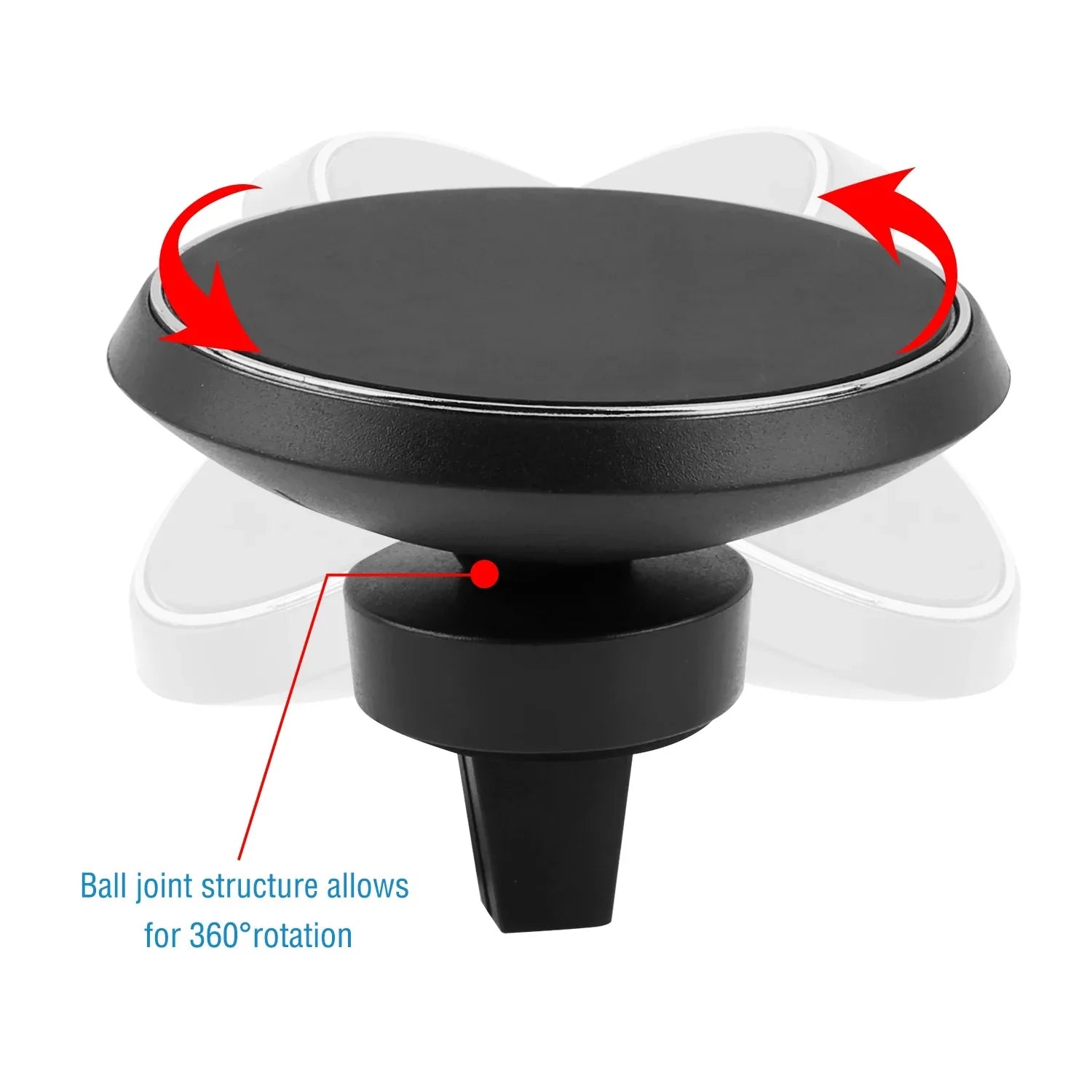 1Pc Magnetic Qi Wireless Car Charger Car Phone Charger For IOS Phone XS MAX XR Galaxy S10 S9 Tablet GPS Device - THE MILE MAKER DRIVER SHOP