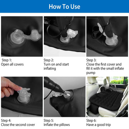 1Pc Car Air Mattress Bed Inflation Car Mattress Bed Portable Travel Camping Sleep Mat Car Inflation Bed For Trip - THE MILE MAKER DRIVER SHOP