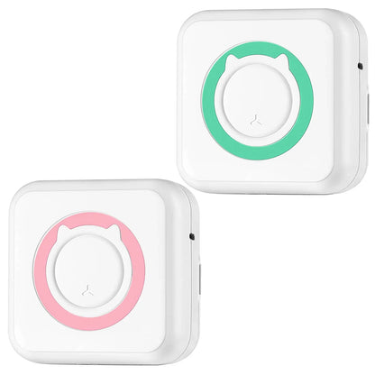 Mini Printer - Printer Paper 'Options' -- Pocket Wireless Thermal Printer Portable Mini Sticker Maker Machine Rechargeable Inkless Photo Printer For Printing Label Journal Study Notes Memo Photos - THE MILE MAKER DRIVER SHOP