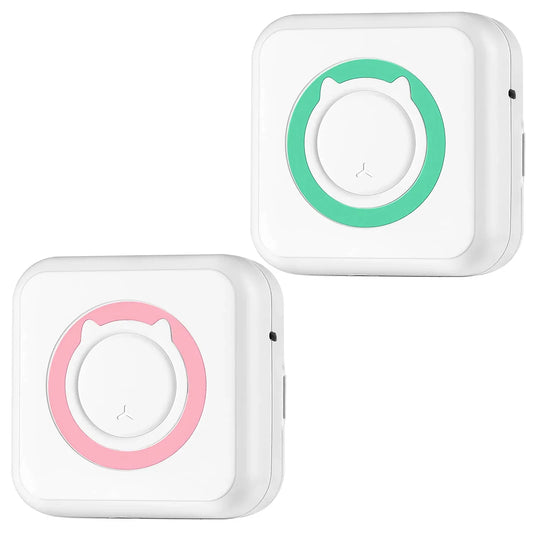 Mini Printer - Printer Paper 'Options' -- Pocket Wireless Thermal Printer Portable Mini Sticker Maker Machine Rechargeable Inkless Photo Printer For Printing Label Journal Study Notes Memo Photos - THE MILE MAKER DRIVER SHOP