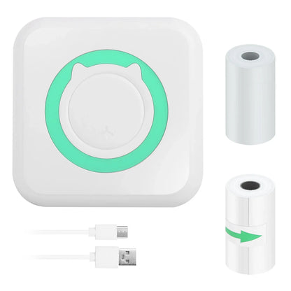 Mini Printer - Printer Paper 'Options' -- Pocket Wireless Thermal Printer Portable Mini Sticker Maker Machine Rechargeable Inkless Photo Printer For Printing Label Journal Study Notes Memo Photos - THE MILE MAKER DRIVER SHOP
