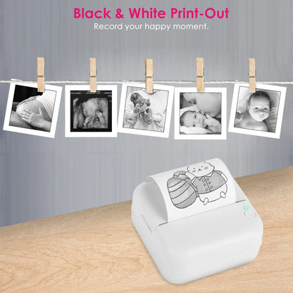 Mini Printer - Printer Paper 'Options' -- Pocket Wireless Thermal Printer Portable Mini Sticker Maker Machine Rechargeable Inkless Photo Printer For Printing Label Journal Study Notes Memo Photos - THE MILE MAKER DRIVER SHOP