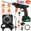 Cordless Pressure Washer Portable Electric Power Washer High Pressure Water Sprayer 363PSI Car Washer Cleaner With 12000mAh 48V Rechargeable Battery And Charger 2 Nozzles - THE MILE MAKER DRIVER SHOP