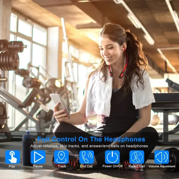 Wireless Neckband Headphones V4.2 Sweat-proof Sport Headsets Earbuds In-Ear Magnetic Neckbands Stereo Earphone - THE MILE MAKER DRIVER SHOP