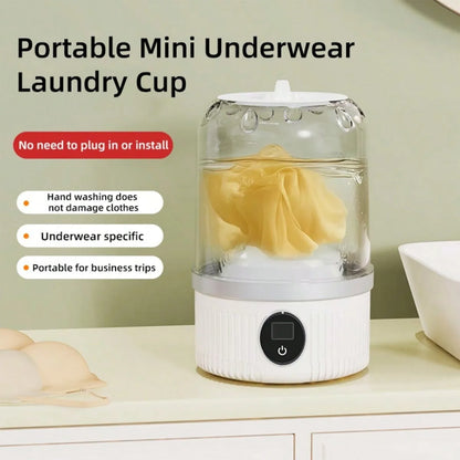 Portable Mini Washing Machine USB Rechargeable Travel Washer For Baby Clothes Underwear Socks Compact Foldable For RV Dorm Camping - THE MILE MAKER DRIVER SHOP