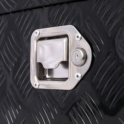 30inch Aluminum Tool Box,heavy Duty Truck Bed Tool Box,outdoor Trailer Pickup Storage Tool Box,RV Storage Organizer,underbody Box W Lock Keys,black - THE MILE MAKER DRIVER SHOP