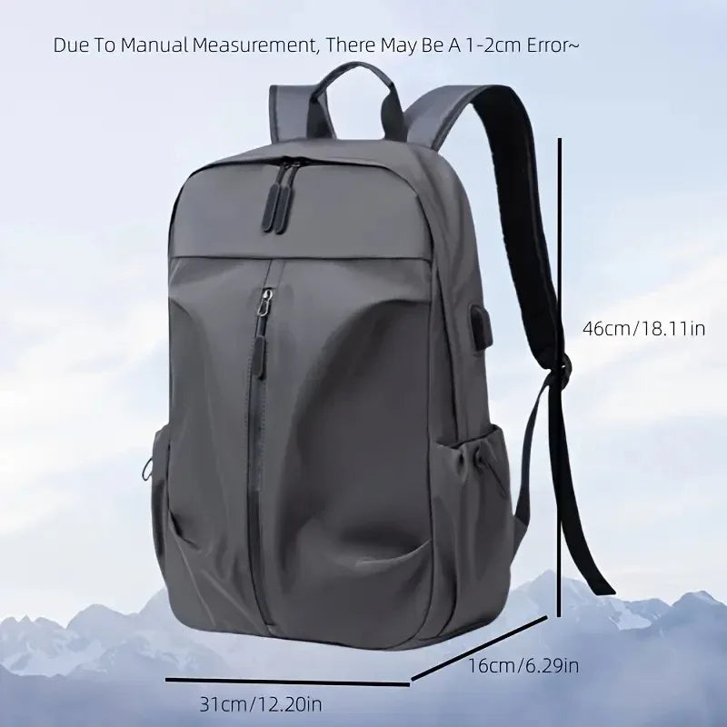 PU Backpack Fashion Large Capacity Men's Casual Backpack Commuter Trend Backpack Student School Bag - THE MILE MAKER DRIVER SHOP