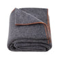 Wool Camping Blanket 64X 88 Warm For Camping Hiking Travel Light Grey - THE MILE MAKER DRIVER SHOP
