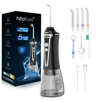 Water Dental Flosser Teeth Pick Portable Oral Irrigator With 5 Modes IPX7 - THE MILE MAKER DRIVER SHOP