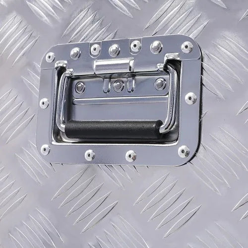 48inch Aluminum Tool Box,heavy Duty Truck Bed Tool Box,outdoor Trailer Pickup Storage Tool Box,RV Storage Organizer,underbody Box W Lock Keys,silver - THE MILE MAKER DRIVER SHOP