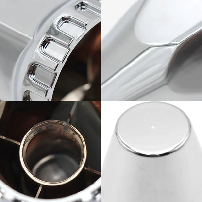 Universal And Truck Wheel Hub Covers, ABS Plastic, Chromed - THE MILE MAKER DRIVER SHOP