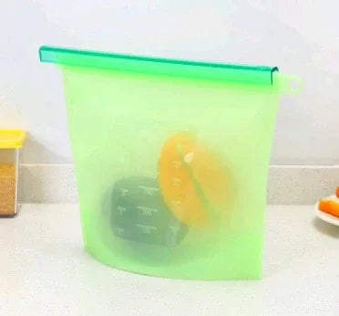 Silicone fresh-keeping bag vacuum sealed bag food storage bag refrigerator food fruit storage bag - THE MILE MAKER DRIVER SHOP