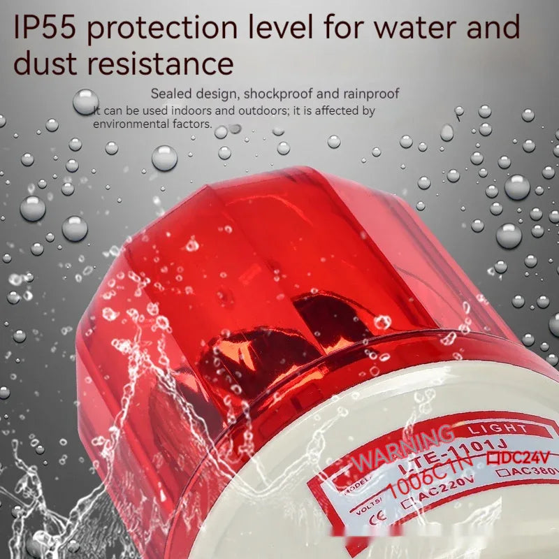 Warning Light LTE-1101J Sound And Light Alarm Rotation - THE MILE MAKER DRIVER SHOP