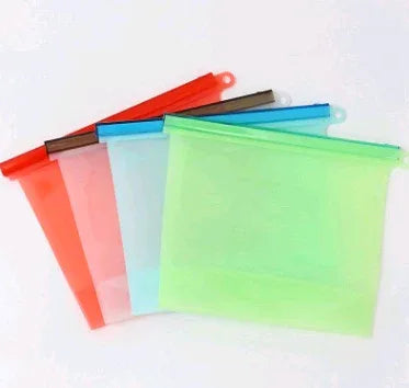 Silicone fresh-keeping bag vacuum sealed bag food storage bag refrigerator food fruit storage bag - THE MILE MAKER DRIVER SHOP