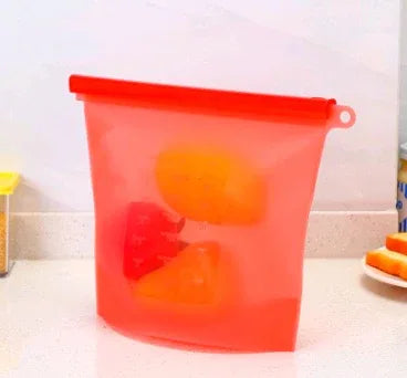 Silicone fresh-keeping bag vacuum sealed bag food storage bag refrigerator food fruit storage bag - THE MILE MAKER DRIVER SHOP