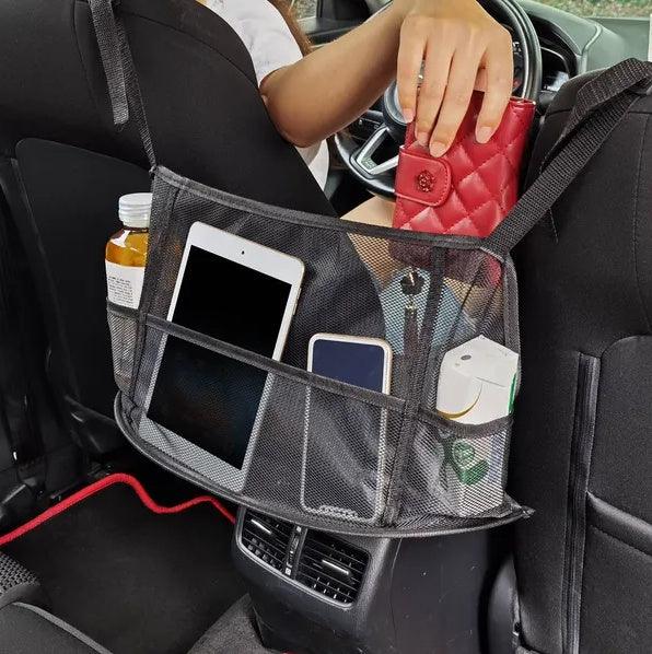 Car Net Pocket Handbag Holder Car Storage Netting Pouch Seat Side Storage Mesh Organizers Bag - THE MILE MAKER DRIVER SHOP