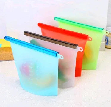 Silicone fresh-keeping bag vacuum sealed bag food storage bag refrigerator food fruit storage bag - THE MILE MAKER DRIVER SHOP