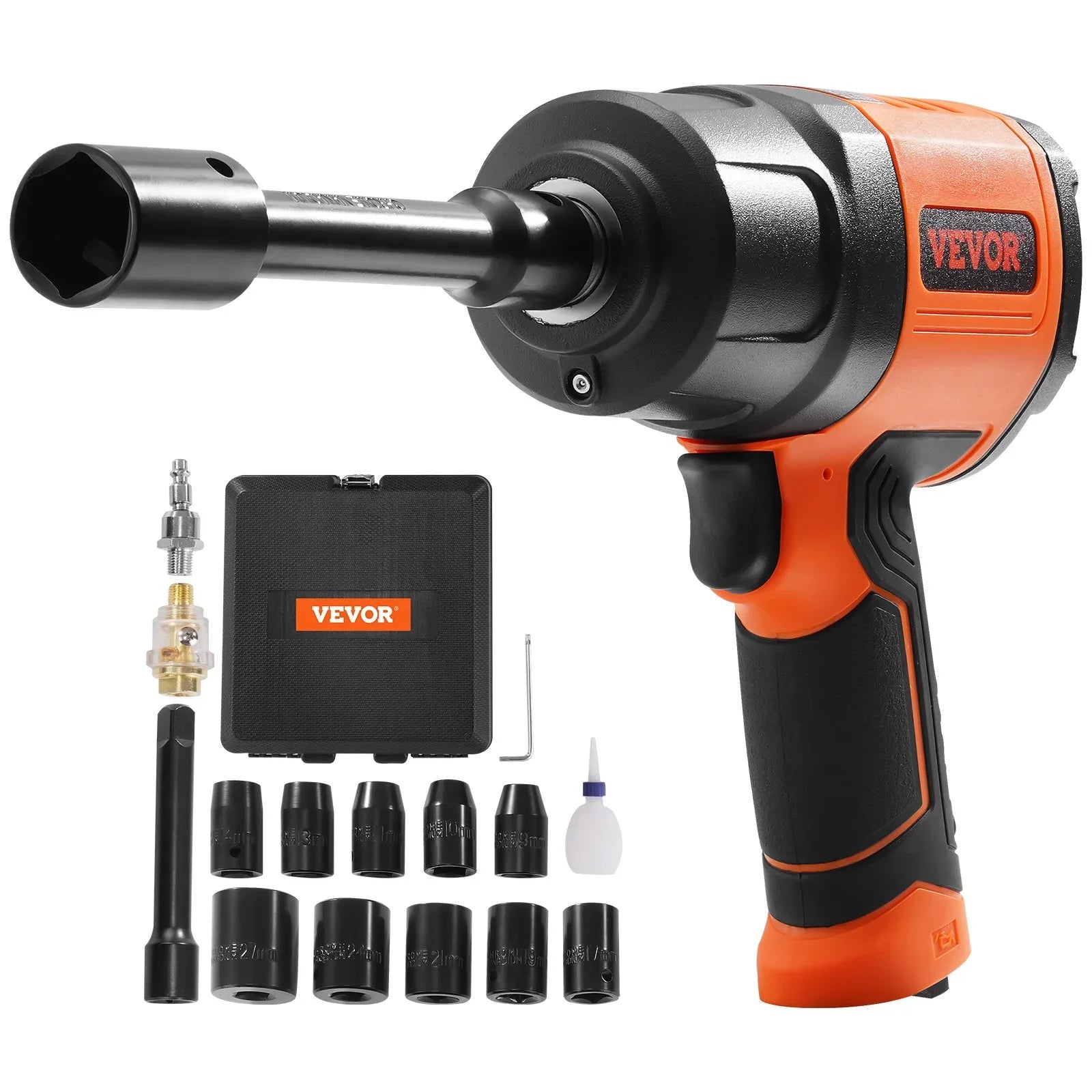 VEVOR Air Impact Wrench Square Drive 1400ft-lb Nut-busting Torque 90-120PSI - THE MILE MAKER DRIVER SHOP