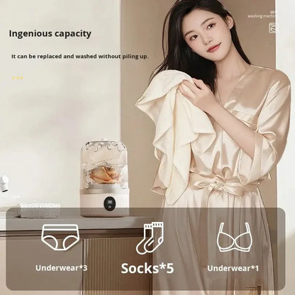 Underwear Washer, Portable Mini Washing Machine, Upgraded Mini Washings Machines, Rechargeable Cordless Washing-Machine, Laundry Cup For Bra, Underwear, Socks. - THE MILE MAKER DRIVER SHOP