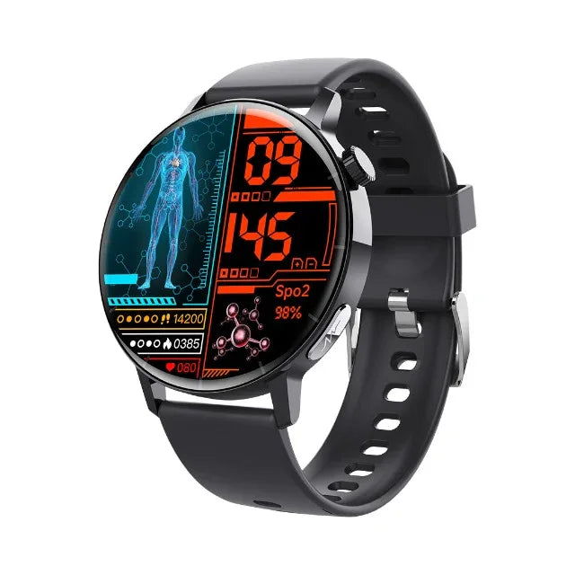 Smart Watch Non-Invasive Blood Glucose Body Temperature Blood Pressure Blood Oxygen Automatic Measurement ECG Ppg Blood Lipid Health Manager - THE MILE MAKER DRIVER SHOP