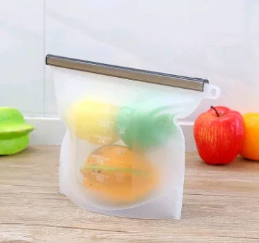 Silicone fresh-keeping bag vacuum sealed bag food storage bag refrigerator food fruit storage bag - THE MILE MAKER DRIVER SHOP