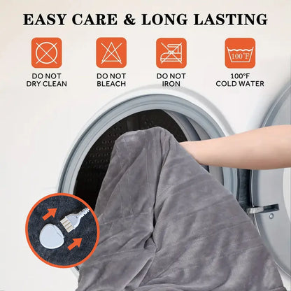 Heated Blanket Queen Size With Dual Zone Control - 10 Heat Settings Electric Throw Blanket With Automatic Shut Off Timer, Machine Washable Soft Flannel - THE MILE MAKER DRIVER SHOP