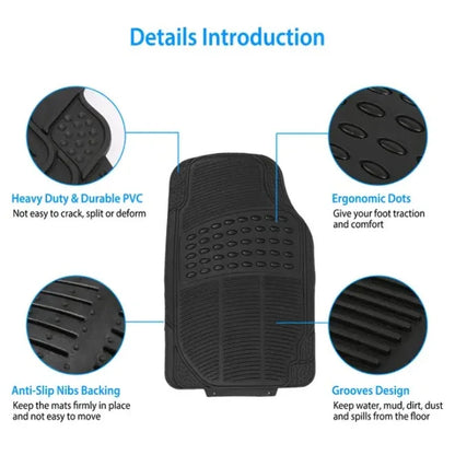 PVC Rubber Heavy-duty Drive Car Floor Mat - THE MILE MAKER DRIVER SHOP