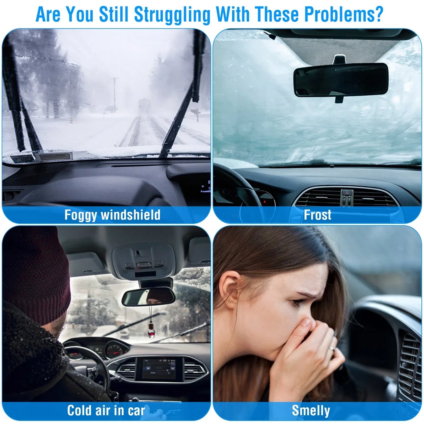 12V 150W Portable Car Auto Heater Heating Fan 2 In 1 Defroster Demister Windshield Heater Automotive Cooling Fan - THE MILE MAKER DRIVER SHOP