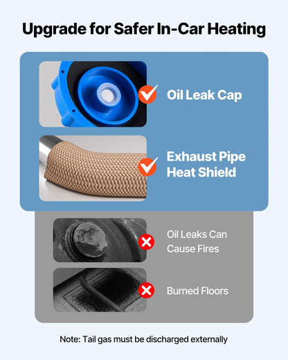 Air Heater Parking Heater 8 KW DC 12-24 V 10L Fuel Tank - THE MILE MAKER DRIVER SHOP