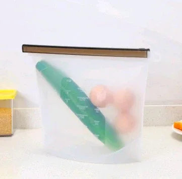 Silicone fresh-keeping bag vacuum sealed bag food storage bag refrigerator food fruit storage bag - THE MILE MAKER DRIVER SHOP