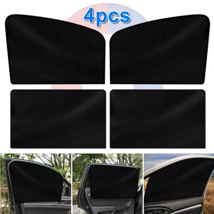 4X Magnetic Car Side Front Rear Window Sun Shade Cover Mesh Shield UV Protection - THE MILE MAKER DRIVER SHOP