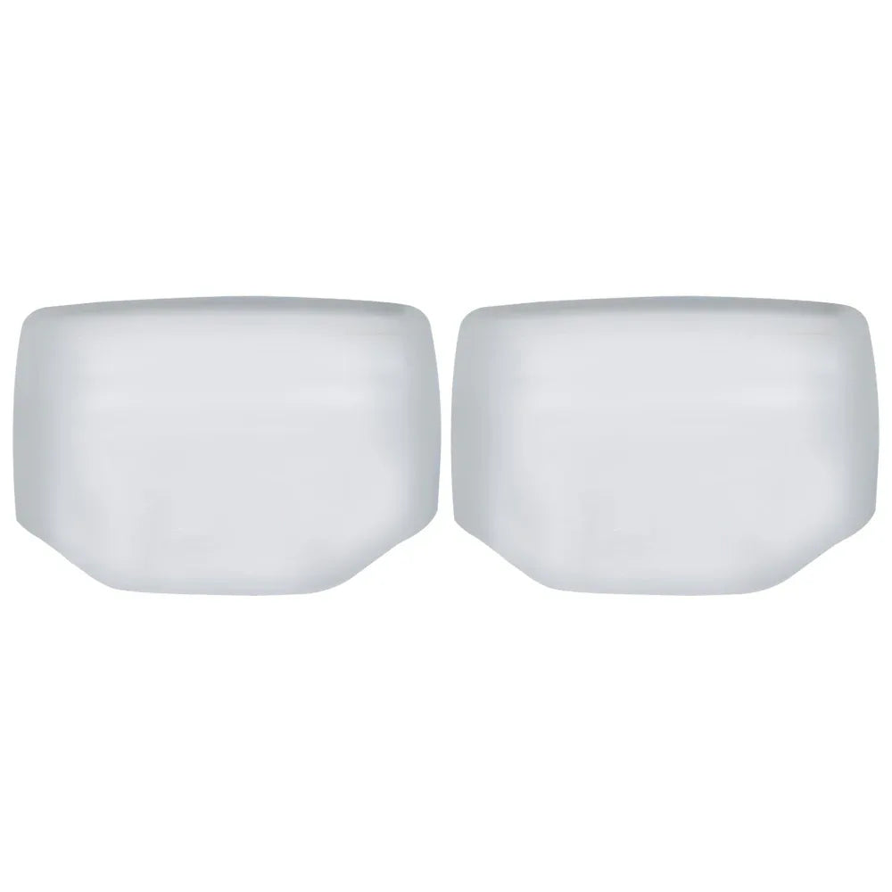 A Pair Of Chrome Hood Mirror Covers Fit For Kenworth & Peterbilt - THE MILE MAKER DRIVER SHOP
