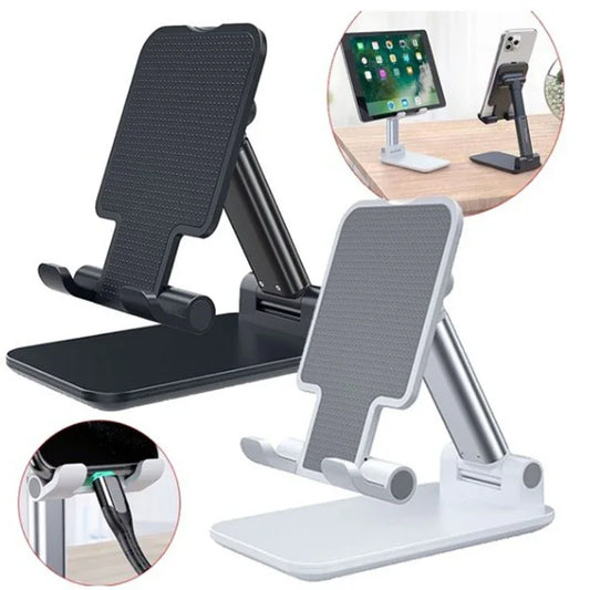 Metal Desktop Tablet Holder Table Cell Foldable Extend Support Desk Mobile Phone Holder Stand For iPhone iPad Adjustable - THE MILE MAKER DRIVER SHOP