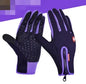 Outdoor Waterproof Gloves Touch Screen Windproof Riding Zipper Sports Winter Warm Fleece Mountaineering Gloves - THE MILE MAKER DRIVER SHOP