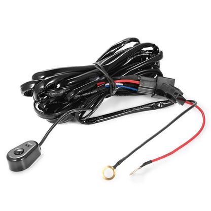 LED Light Bar Wiring Harness Kit 280W 12V 40A Power Relay Fuse On Off Switch 10ft Length Universal Fitment Light Bar Accessories - THE MILE MAKER DRIVER SHOP