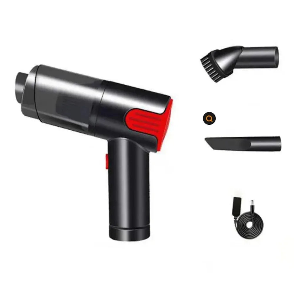 Wireless-red Car Vacuum Cleaner Wireless Usb Charging Car Vacuum Cleaner Home Handheld Mini Desktop Vacuum Cleaner Portable - THE MILE MAKER DRIVER SHOP