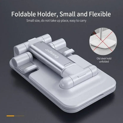 Metal Desktop Tablet Holder Table Cell Foldable Extend Support Desk Mobile Phone Holder Stand For iPhone iPad Adjustable - THE MILE MAKER DRIVER SHOP