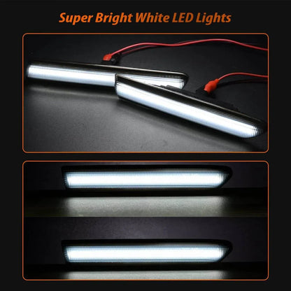 Black Lens LED Front Rear Fender Side Marker Lights For 2004-2008 Acura TL Base - THE MILE MAKER DRIVER SHOP