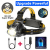 LED Headlamp Rechargeable Head Torch Zoom Headlight Lamp Powerful Flashlight Fishling Driving Camping Light With 3 Modes Work Light - THE MILE MAKER DRIVER SHOP