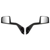 Black Hood Mirrors Assembly Pair Set Replacement With Mounting Kit Fit For Volvo VNL 2000-2015 Accessories Driver And Passenger Side - THE MILE MAKER DRIVER SHOP