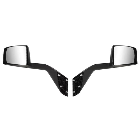 Black Hood Mirrors Assembly Pair Set Replacement With Mounting Kit Fit For Volvo VNL 2000-2015 Accessories Driver And Passenger Side - THE MILE MAKER DRIVER SHOP