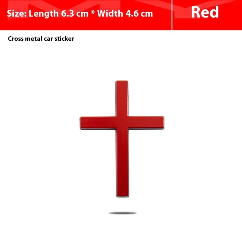 Car Metal Sticker 3D Cross Bumper Stickers - THE MILE MAKER DRIVER SHOP