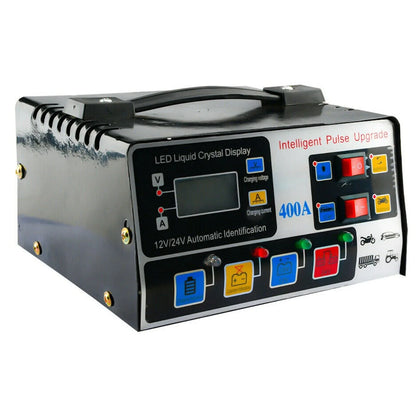 400W Heavy Duty Smart Car Battery Charger Automatic Pulse Repair Trickle UK - THE MILE MAKER DRIVER SHOP