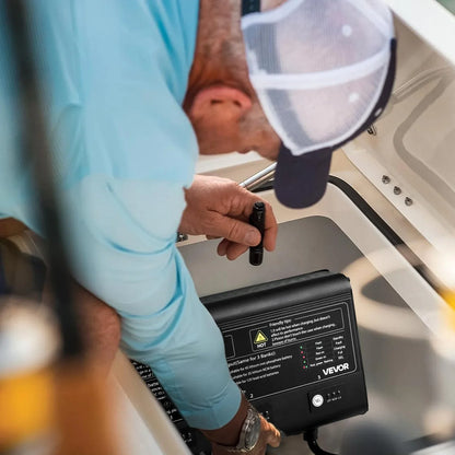 3-Bank 5A 12V Smart Marine Battery Charger Onboard IP68 Waterproof Boat RV Yacht - THE MILE MAKER DRIVER SHOP