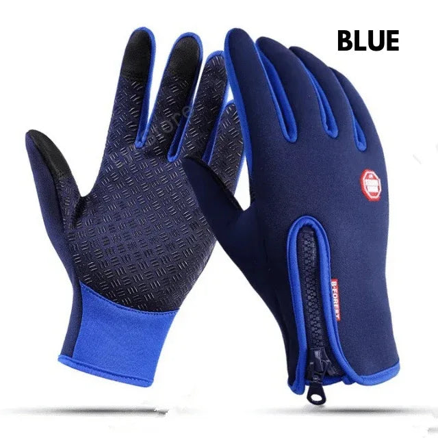 Winter Gloves Touch Screen Riding Motorcycle Sliding Waterproof Sports Gloves With Fleece - THE MILE MAKER DRIVER SHOP