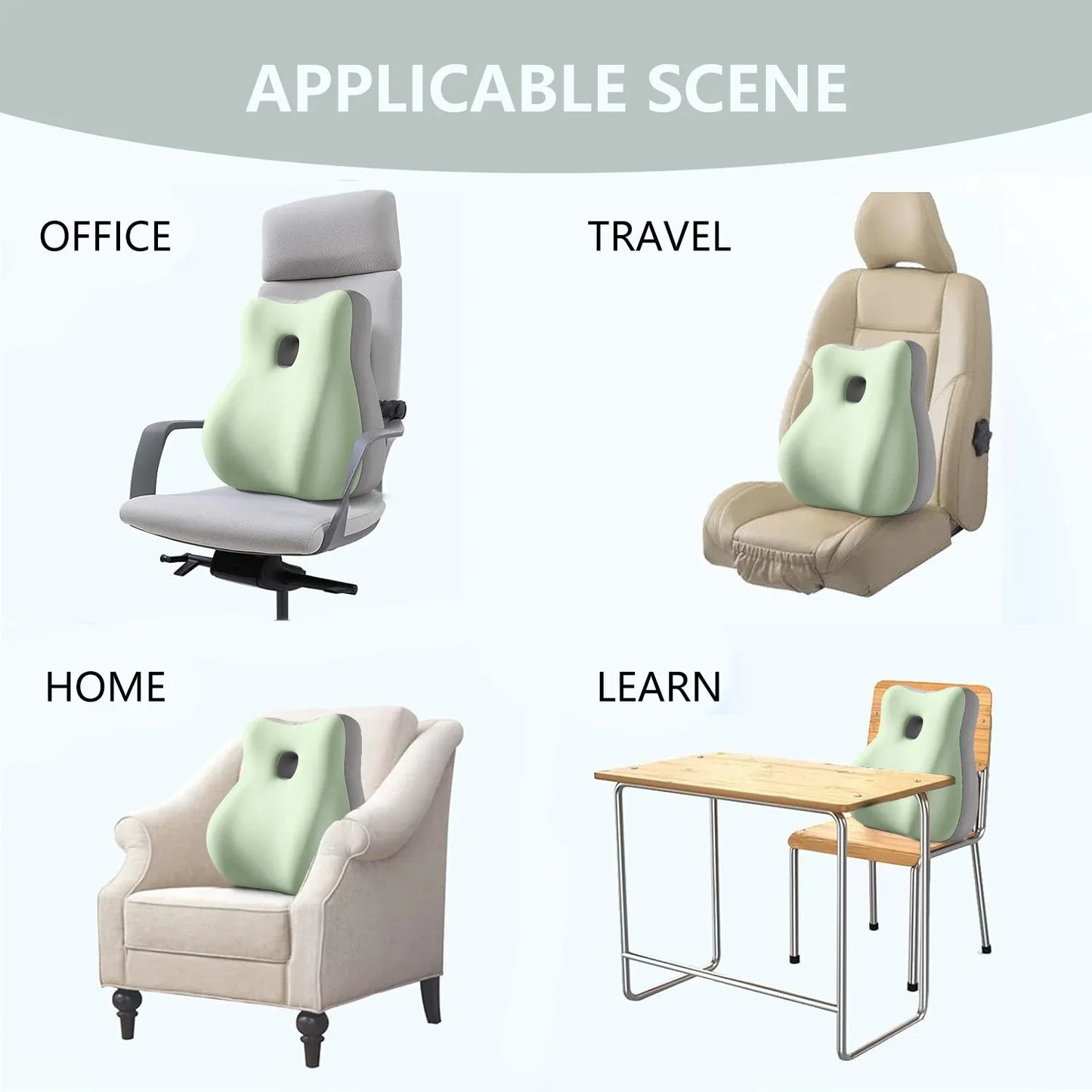 Memory Foam Pillow,Ergonomic Design,Versatile Used,For Neck,Back And Leg Support,Suitable For Face-Down Reading Pillow,Soft And Comfortable Fabric,Multi-Purpose Removable,Sleeping Pillow - THE MILE MAKER DRIVER SHOP