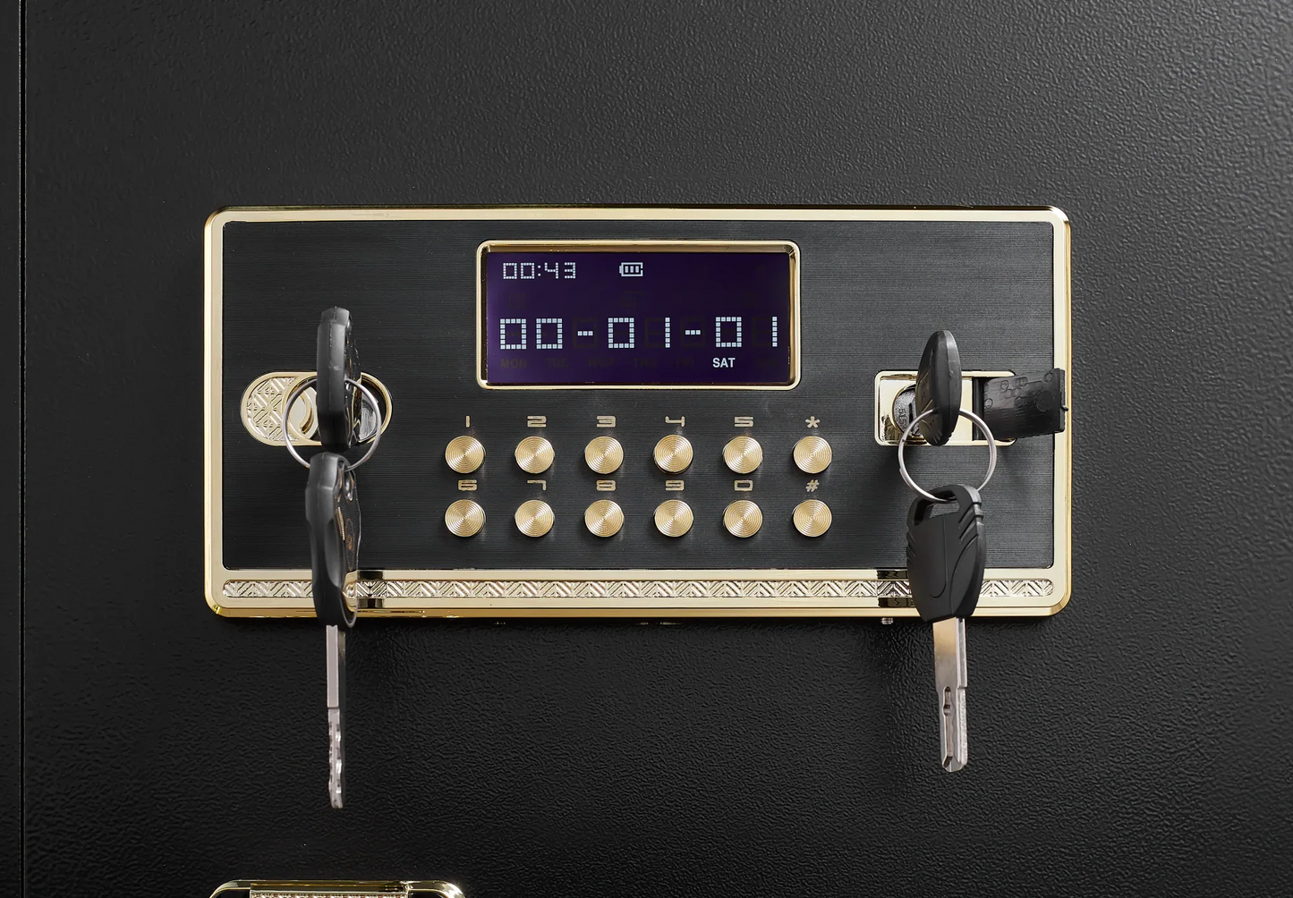 Security Electronic Steel Home Safe, Anti-Theft Digital Security Lock Box With Smart Alert System, Removable Shelf, Mute Function, Personal Document Safes For Money Jewelry - THE MILE MAKER DRIVER SHOP